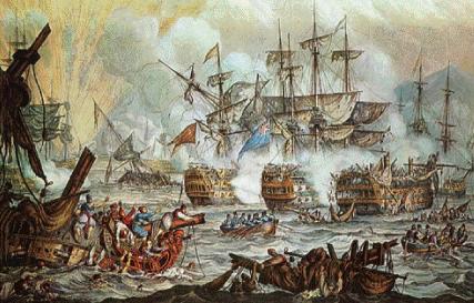 Naval battles under Peter I